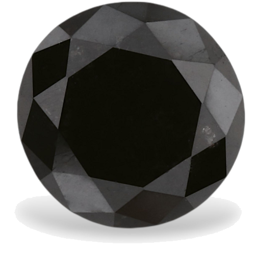 1.49 carat Fancy Black-VVS2 Excellent cut Natūralus Round Deimantas (1)