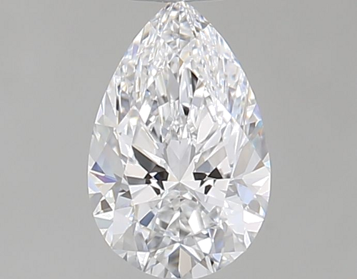 0.38 carat D-VVS2 Natūralus Pear Deimantas (1)