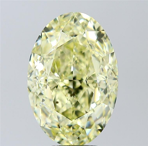 8.06 carat Fancy Light Yellow-SI1 Natūralus Oval Deimantas (1)