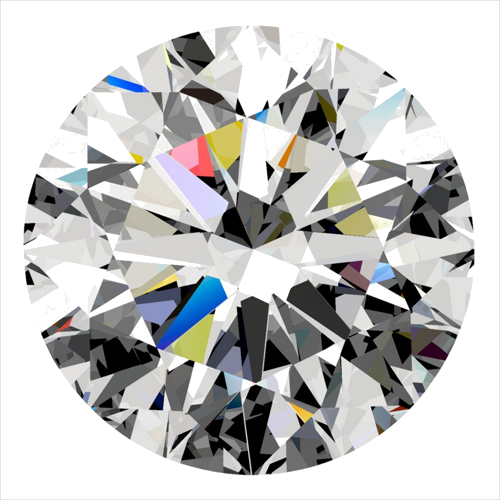 0.4 carat E-VS1 Very Good cut Natūralus Round Deimantas (1)