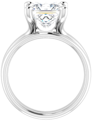 Sužadėtuvių Žiedas „Solitaire“ 950 Platinos Square 8mm (7)