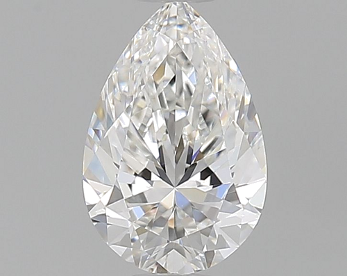 0.5 carat F-VVS2 Natūralus Pear Deimantas (1)