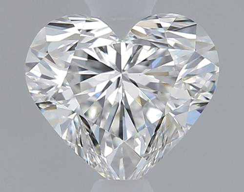 0.42 carat F-VVS2 Natūralus Heart Deimantas (1)