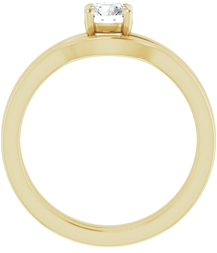 Sužadėtuvių Žiedas „Claw-Prong Solitaire“ 14k yellow gold Round 4.8mm (7)
