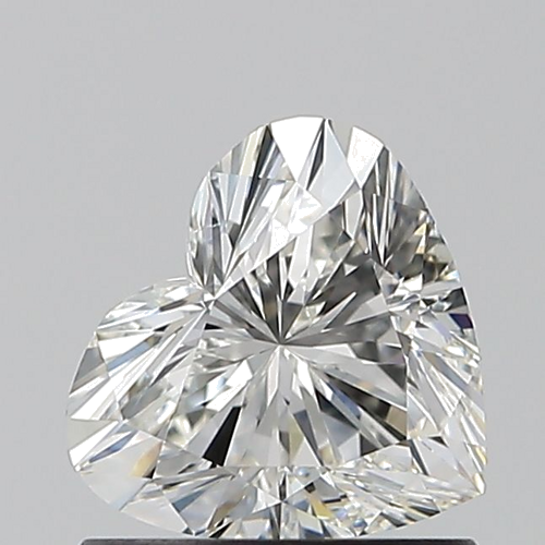 0.9 carat H-VS2 Natūralus Heart Deimantas (1)