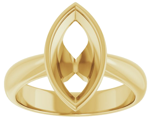 Sužadėtuvių Žiedas „Bezel-Set Solitaire“ 14k yellow gold Marquise 13mm x 6.5mm (3)