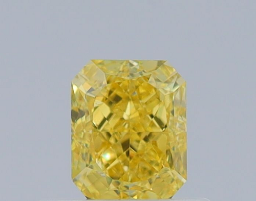 0.5 carat Fancy Vivid Yellow-VVS2 Natūralus Emerald Deimantas (1)