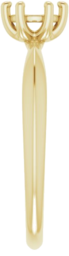 Sužadėtuvių Žiedas „Solitaire“ 14k yellow gold Round 5.2mm (4)