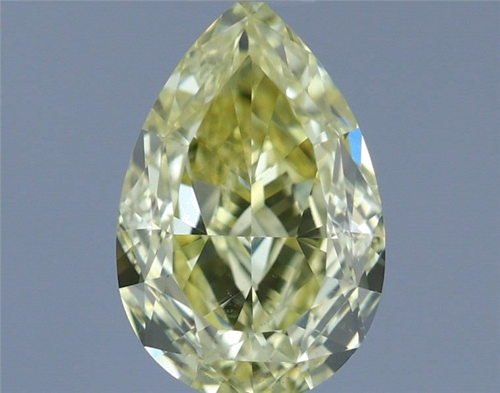 0.62 carat Fancy Intense Yellow-VS2 Natūralus Pear Deimantas (1)