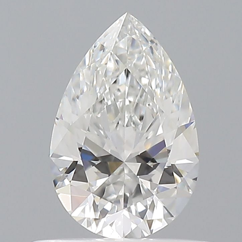 0.51 carat E-VVS2 Natūralus Pear Deimantas (1)