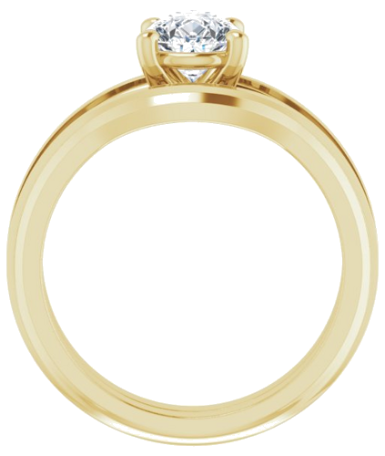 14K Yellow 8x6 mm Pear Solitaire Engagement Ring Mounting (7)
