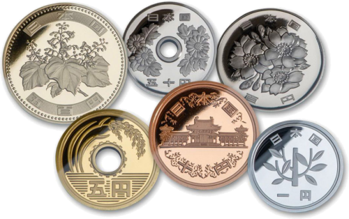 2021 Japānas jenu monētu komplekts (ar jauno 500 jenu monētu) (6)