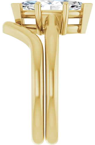 Sužadėtuvių Žiedas „V-End Prong“ 14k yellow gold Marquise 12mm x 6mm (9)