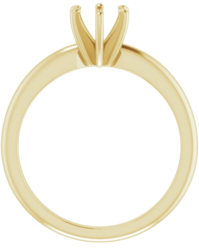 14K Yellow 5.5 mm Round Solitaire Engagement Ring Mounting (2)