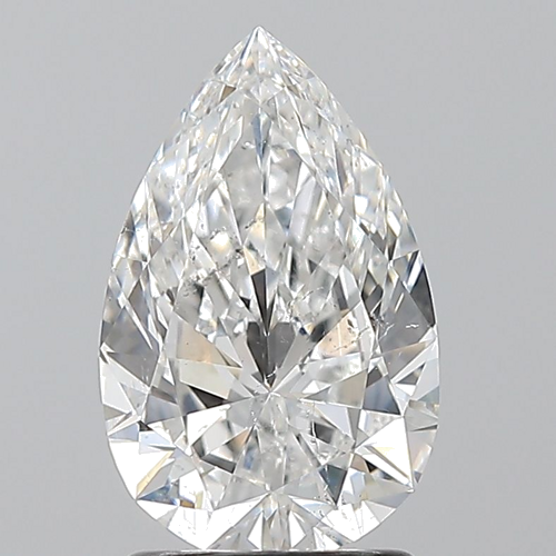 1.7 carat E-SI2 Natūralus Pear Deimantas (1)