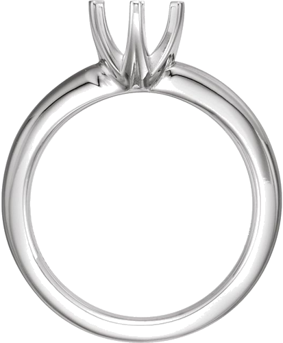 14K White 8.2 mm Round Medium Six-Prong Solstice Solitaire® Ring Mounting (2)