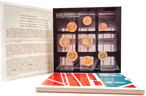 2026 Lietuva Rezistences kustība BU eiro monētu komplekts (3)