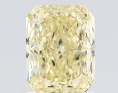 1.64 carat Fancy Light Yellow-VVS1 Natūralus Radiant Deimantas (1)