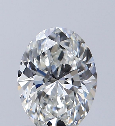 0.6 carat G-VS2 Natūralus Oval Deimantas (1)