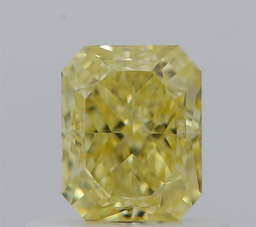 0.61 carat Fancy Intense Yellow-VS2 Natūralus Radiant Deimantas (1)