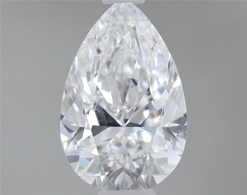 0.61 carat D-VVS2 Natūralus Pear Deimantas (1)