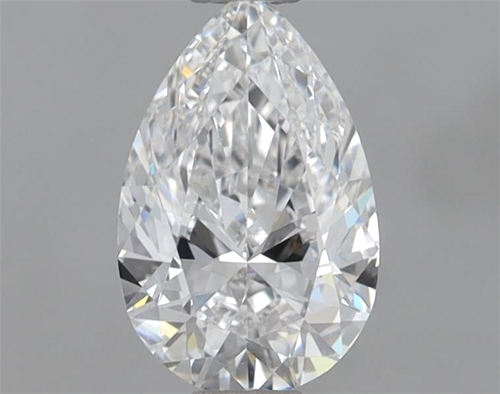 0.61 carat D-VVS2 Natūralus Pear Deimantas (1)
