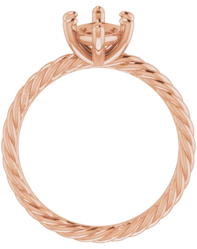 14K Rose 12x6 mm Marquise Solitaire Engagement Ring Mounting (2)