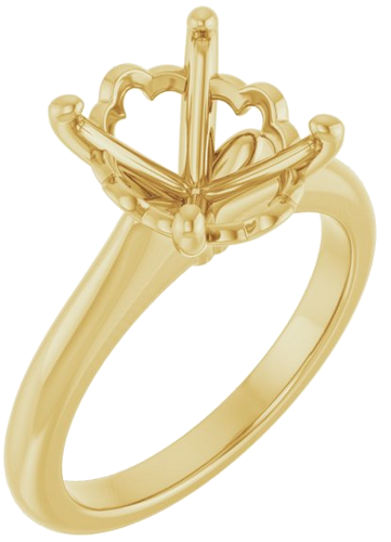 Sužadėtuvių Žiedas 14k yellow gold Oval 11mm x 9mm (1)