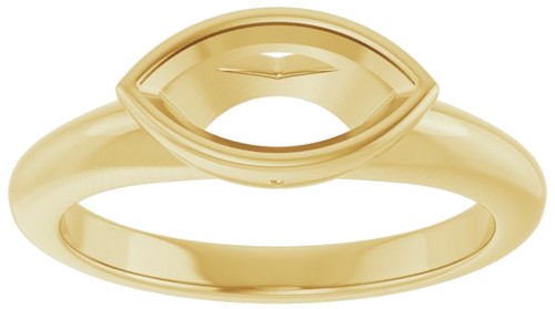 Sužadėtuvių Žiedas „Bezel-Set Solitaire“ 14k yellow gold Marquise 10mm x 5mm (3)