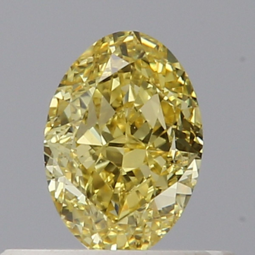 0.44 carat Fancy Intense Yellow-VVS1 Natūralus Oval Deimantas (1)