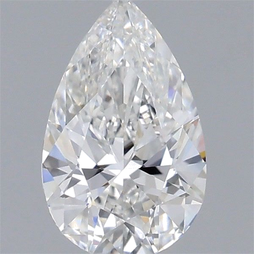 0.59 carat F-VVS2 Natūralus Pear Deimantas (1)