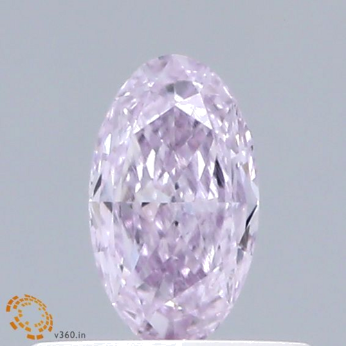 0.25 carat Fancy Light Pinkish Purple-VS2 Natūralus Oval Deimantas (1)