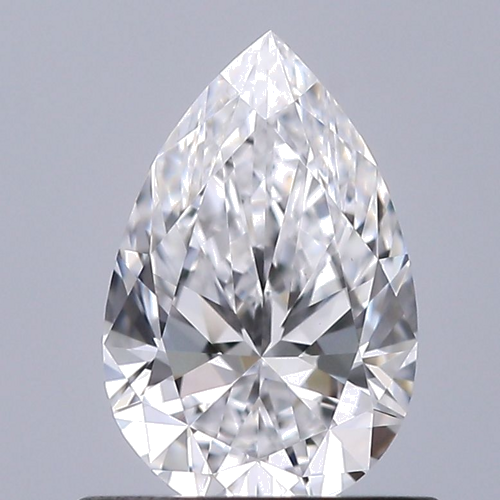 0.6 carat D-VS1 Natūralus Pear Deimantas (1)
