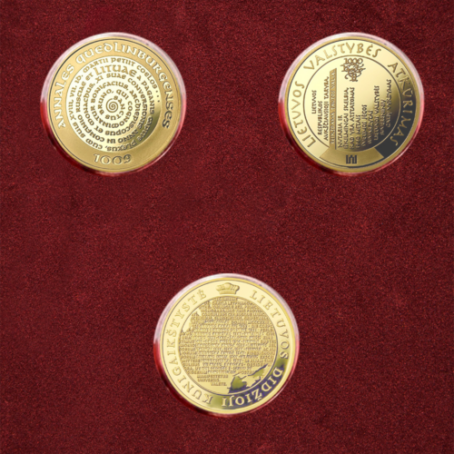 2007 Lietuvas vārda 1000 gadu jubileja 100 litu zelta monēta (3)