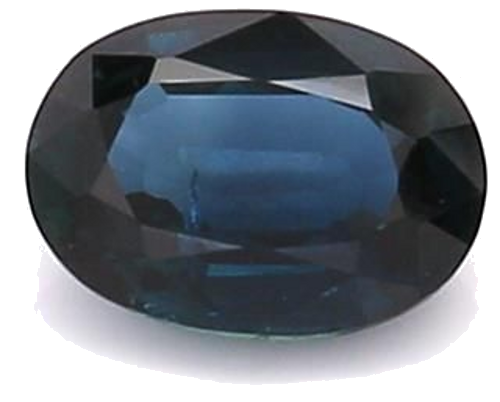 0.61 carat BLUE BRILLIANTSTEP cut Oval Safyras (1)