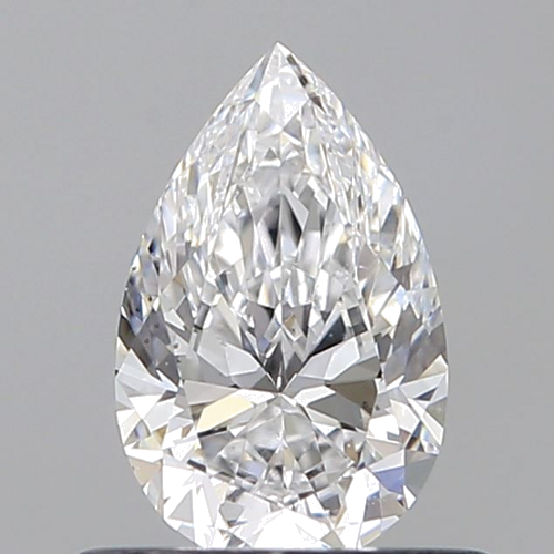 0.6 carat D-VS2 Natūralus Pear Deimantas (1)