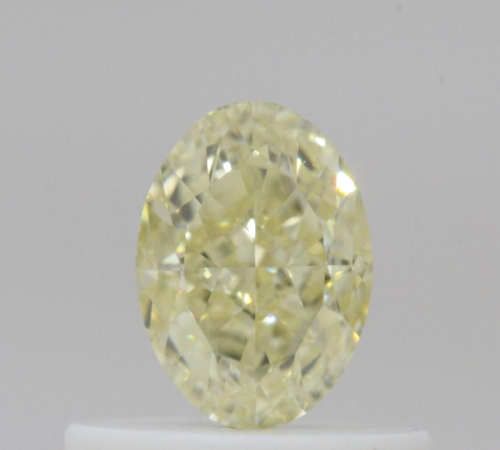 0.5 carat Fancy Light Yellow-VS2 Natūralus Oval Deimantas (1)