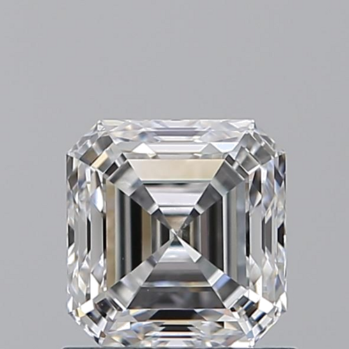 1.01 carat E-SI1 Natūralus Asscher Deimantas (1)