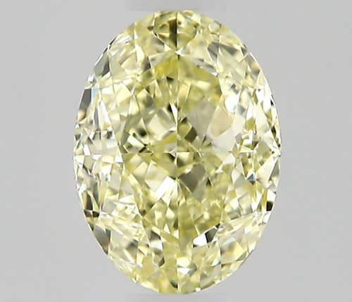 0.5 carat Fancy Light Yellow-VVS2 Natūralus Oval Deimantas (1)