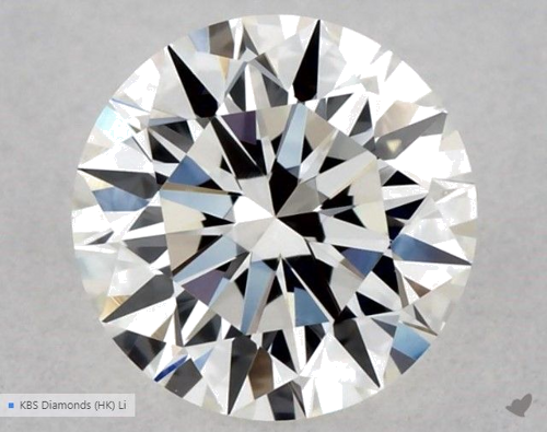 0.55 carat G-VVS2 Excellent cut Natūralus Round Deimantas (1)
