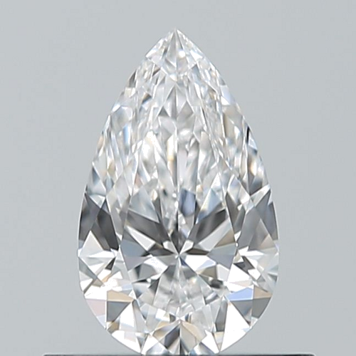 0.5 carat D-VVS2 Natūralus Pear Deimantas (1)