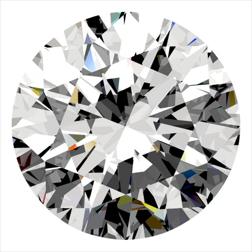 0.4 carat D-VS1 Excellent cut Natūralus Round Deimantas (1)