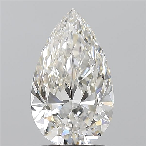 1.7 carat I-SI1 Natūralus Pear Deimantas (1)
