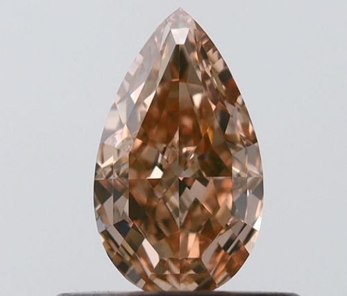 0.44 carat Fancy Yellow-VS2 Natūralus Pear Deimantas (1)