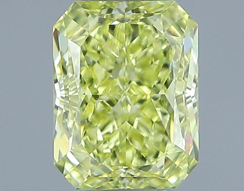 1.01 carat Fancy Intense Yellow-SI2 Natūralus Radiant Deimantas (1)