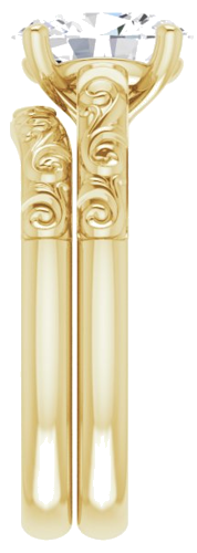 Sužadėtuvių Žiedas „Solitaire“ 14k yellow gold Oval 9mm x 7mm (9)