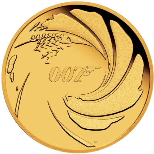 1/4 oz Джеймс Бонд 2020 Австралия PROOF золотая монета (1)