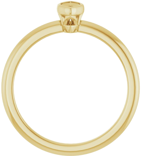 Sužadėtuvių Žiedas „Bezel-Set“ 10k yellow gold Marquise 6mm x 3mm (2)