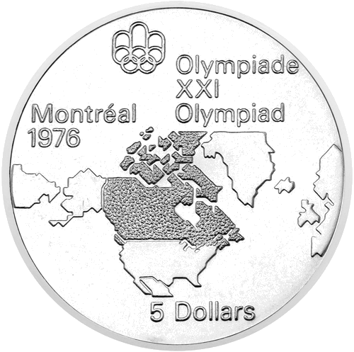 1973 Olympic Games Canada 5 Dollar Silver Coin (1)