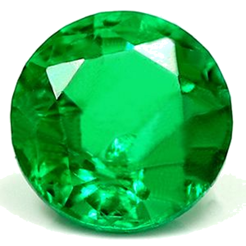 0.55 carat GREEN Round Smaragdas (1)